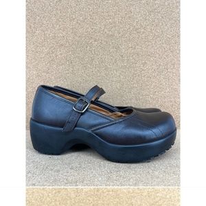 SR Max Vienna Mary Jane Leather Slip Resistant Clog Size 9.5 M SRM138